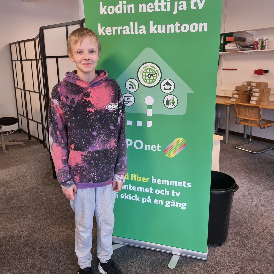 Markus Aalto från Mörskom har PRAO i två veckors tid hos LPOnet