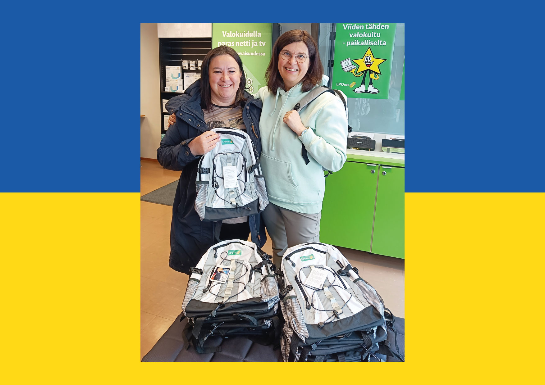 Reppuja matkalla ukrainalaisille lapsille 💙💛