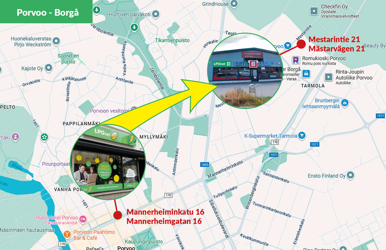 LPOnetin asiakaspalvelu uudistuu – kaikki palvelut saman katon alta Porvoossa