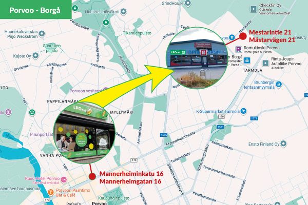 LPOnetin Porvoon asiakaspalvelu on muuttanut – kaikki palvelut saman katon alta Porvoossa