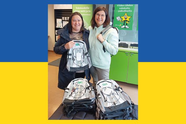 Reppuja matkalla ukrainalaisille lapsille 💙💛