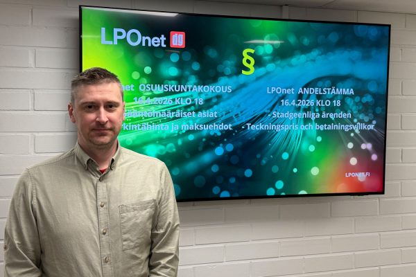 LPOnetin osuuskunnan hallitukseen valittiin uusi jäsen Liljendalista